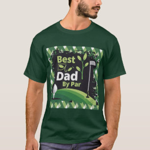 Bästa Pappa-efter-pars-golfdesign T Shirt