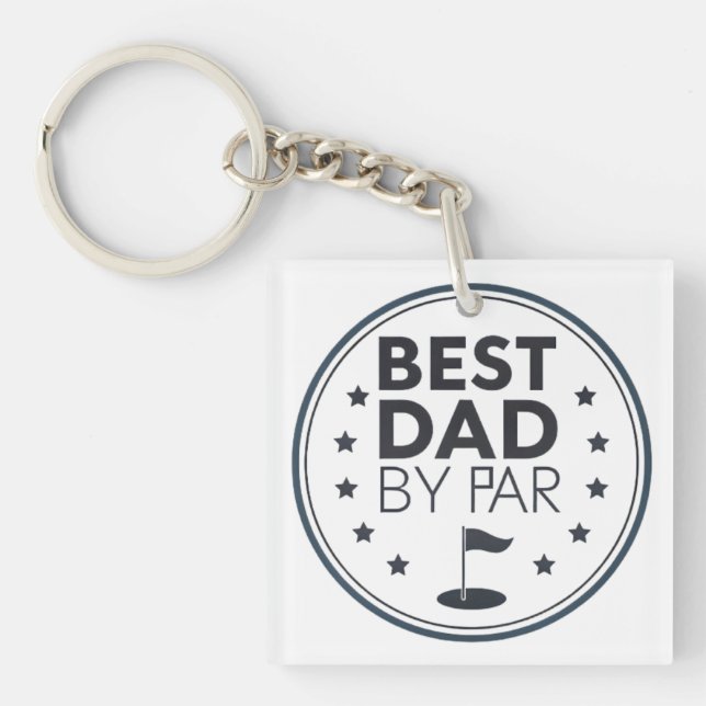 Bästa pappa enligt par Golfmärke design (Framsidan)