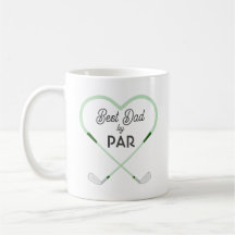 Bästa pappa enligt Par Kärlek formad Golf Tema