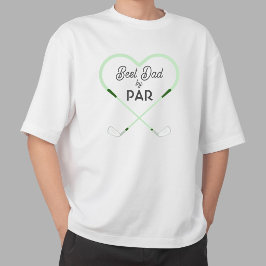 Bästa pappa enligt par Kärlek formad Golf Tema T Shirt