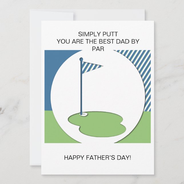 Bästa pappa enligt Par! Kort (Framsida)