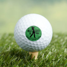 Bästa pappa enligt par - lycklig fars dag golfboll