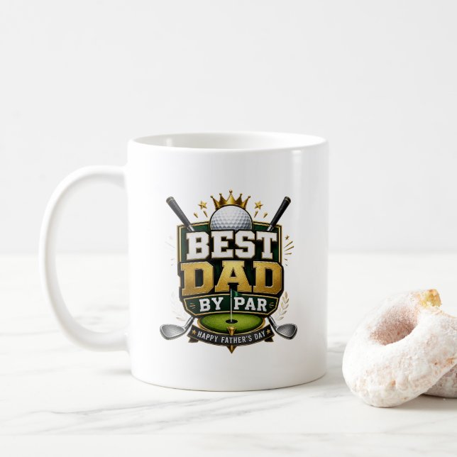 “Bästa pappa enligt par” tema Kaffemugg (Med munk)