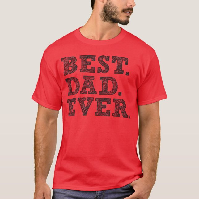 BÄSTA PAPPA EVER-familjen T Shirt (Framsida)