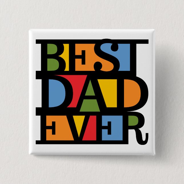 BÄSTA PAPPA EVER-knapp Knapp (Framsida)