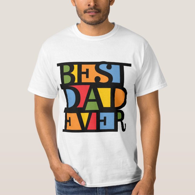 BÄSTA PAPPA EVER-skjortor - välj stil & färg Tee (Framsida)