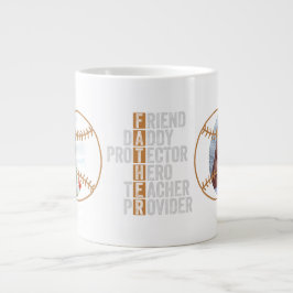 Bästa pappa faderns beskyddare hjälte lärare lever jumbo mugg