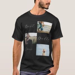 Bästa pappa-familjens fotopaté-keepsaksskirt t shirt