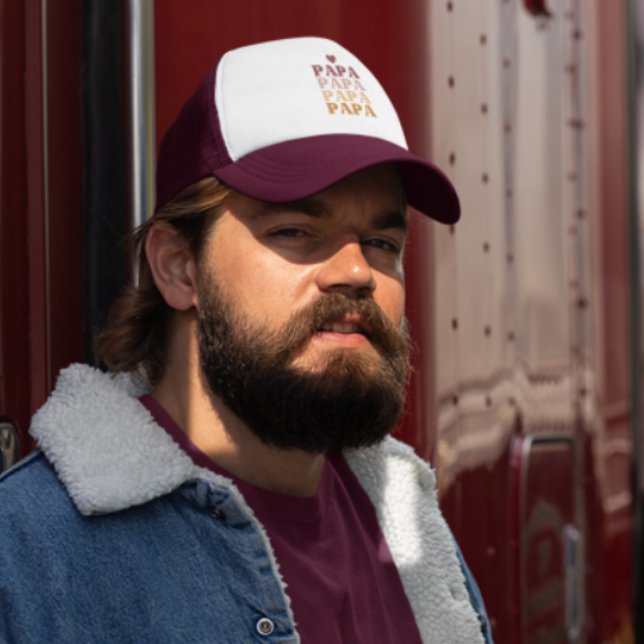 Bästa Pappa-färgade retro fet Pappa Fars dag Keps (Skapare uppladdad)