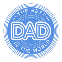 Bästa pappa fars dag blå