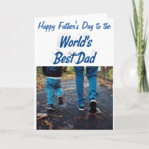 Bästa Pappa Fars dag-foto (blått)