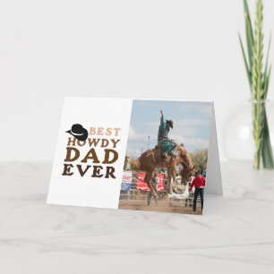Bästa Pappa-Fars dag-presentkort för Howdy pappa Kort