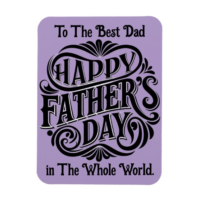 Bästa Pappa flexibla fotomagnet Magnet (Vertikal)