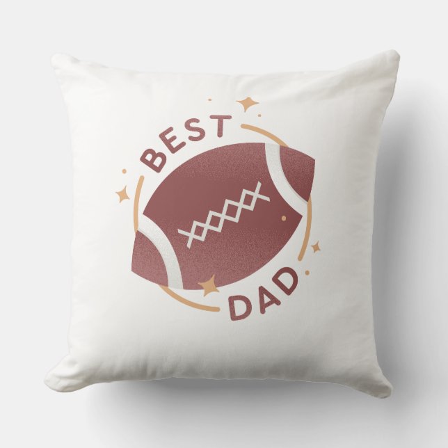 Bästa pappa-fotboll  kudde (Framsida)