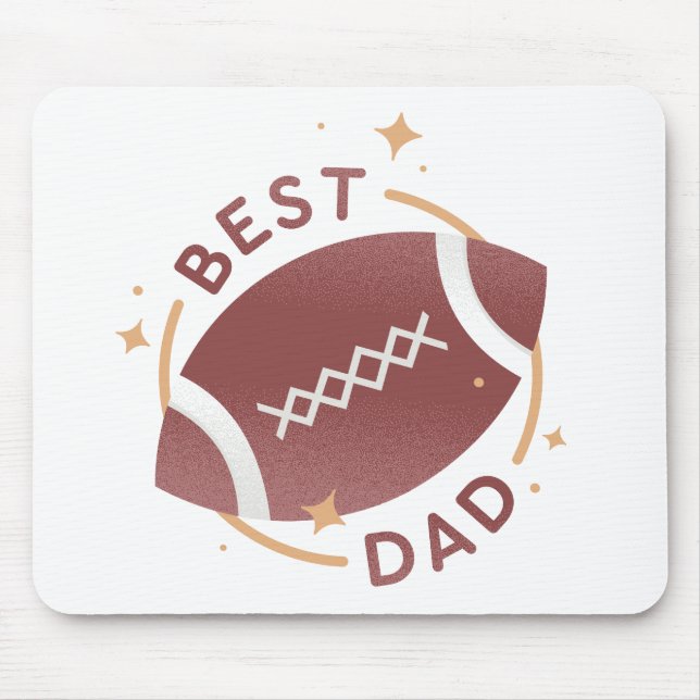 Bästa pappa-fotboll  musmatta (Framsidan)