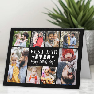 Bästa Pappa Fotokollage Fars dag Kort