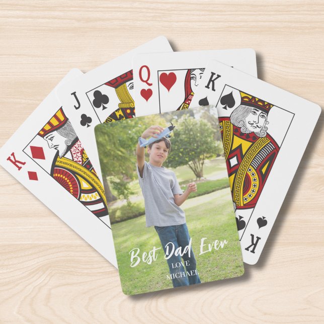 Bästa Pappa-fotoPersonlig Casinokort (Skapare uppladdad)