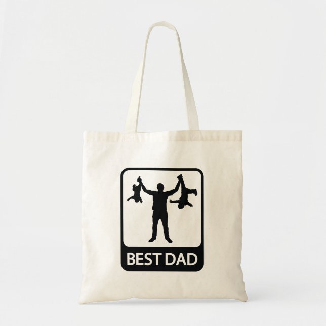 Bästa Pappa - Funny Fars dag Tote Tygkasse (Framsidan)