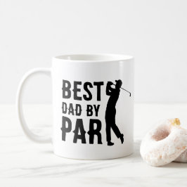 Bästa pappa genom PAR golf fadersdag pappas presen Kaffemugg
