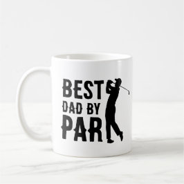 Bästa pappa genom PAR golf fadersdag pappas presen Kaffemugg