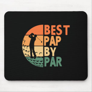 Bästa pappa genom par golfande rolig golf golfare musmatta