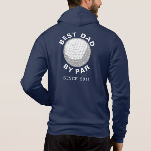 Bästa pappa genom par golfspelet pappa födelsedag t shirt
