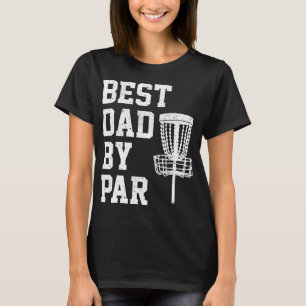Bästa pappa genom Par Roligt Disc Golf-present T Shirt