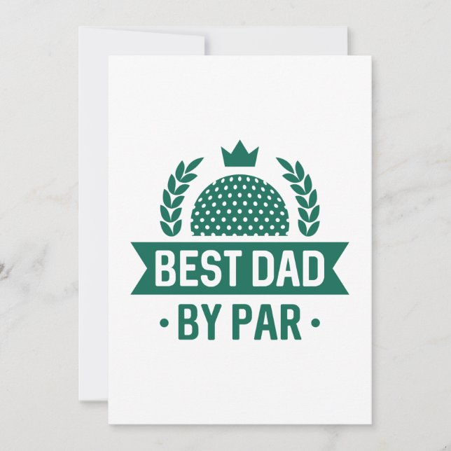 Bästa Pappa Genom Par Tack Kort (Framsida)
