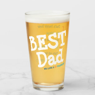 Bästa Pappa-glaset, bästa gåva till Fars dag Glaskopp
