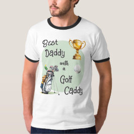 Bästa Pappa Golf Caddy Golfare Pappa Kul Fars Dag T Shirt