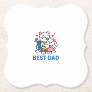 Bästa pappa golf katt kram söt vektor design_1 underlägg papper