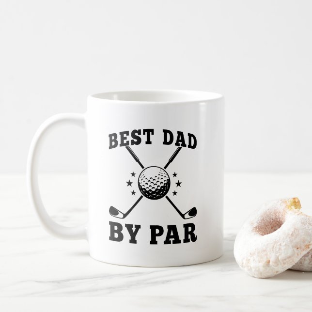 Bästa pappa golfmugg kaffemugg (Med munk)