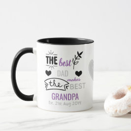 Bästa PAPPA gör bästa BRANDPA Nyfödd bebis-meddela Mugg