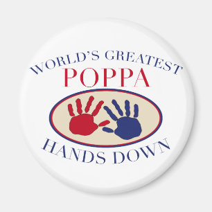 Bästa Pappa Hands Down Magnet