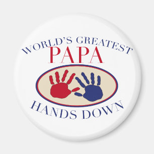 Bästa Pappa Hands Down Magnet