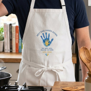 Bästa pappa hands down officiell grillmästare pres förkläde