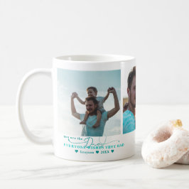 Bästa pappa | Handskriven tre-fotokollage Kaffemugg