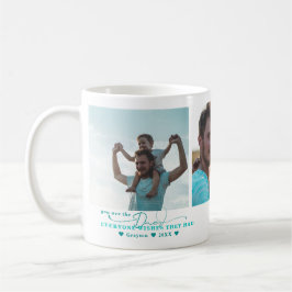 Bästa Pappa | Handskriven tre fotokollage Kaffemugg