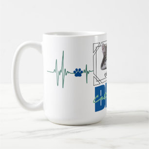 Bästa Pappa-hjärtslag - modern design Kaffemugg