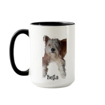 Bästa Pappa Hund, Foto Och Namn, Mugg