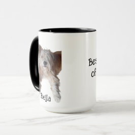 Bästa Pappa Hund, Foto Och Namn, Mugg