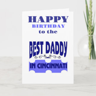 Bästa pappa i Cincinnati-stad  Kort