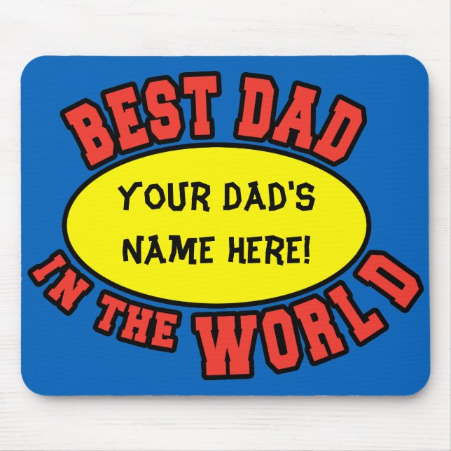 Bästa Pappa i Fars dag Musmatta (Framsidan)