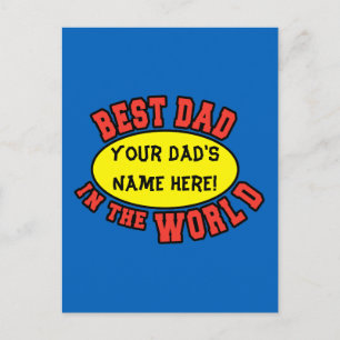Bästa Pappa i Fars dag Vykort