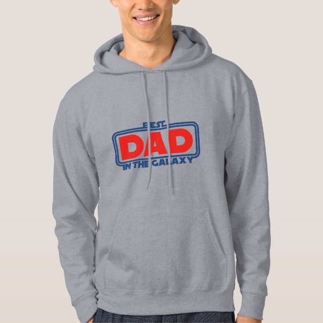 Bästa pappa i galaxen hoodie (Framsida)