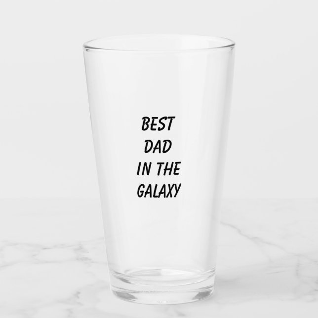 "Bästa Pappa i Galaxy" Beer Can Holder Glaskopp (Framsida)