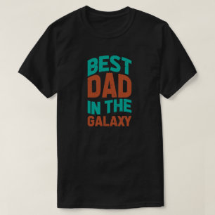 Bästa Pappa i Galaxy Birthday eller Fars dag T Shirt
