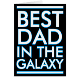 Bästa Pappa i Galaxy Birthday Fars dag-kortet Hälsningskort