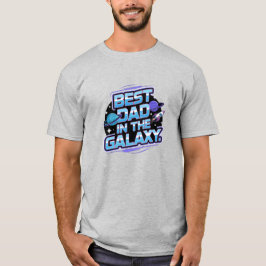Bästa Pappa i Galaxy Coola Fars dag Gift T Shirt