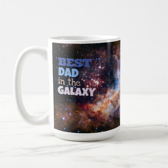 Bästa Pappa i Galaxy Far Gift Mugg (Vänster)